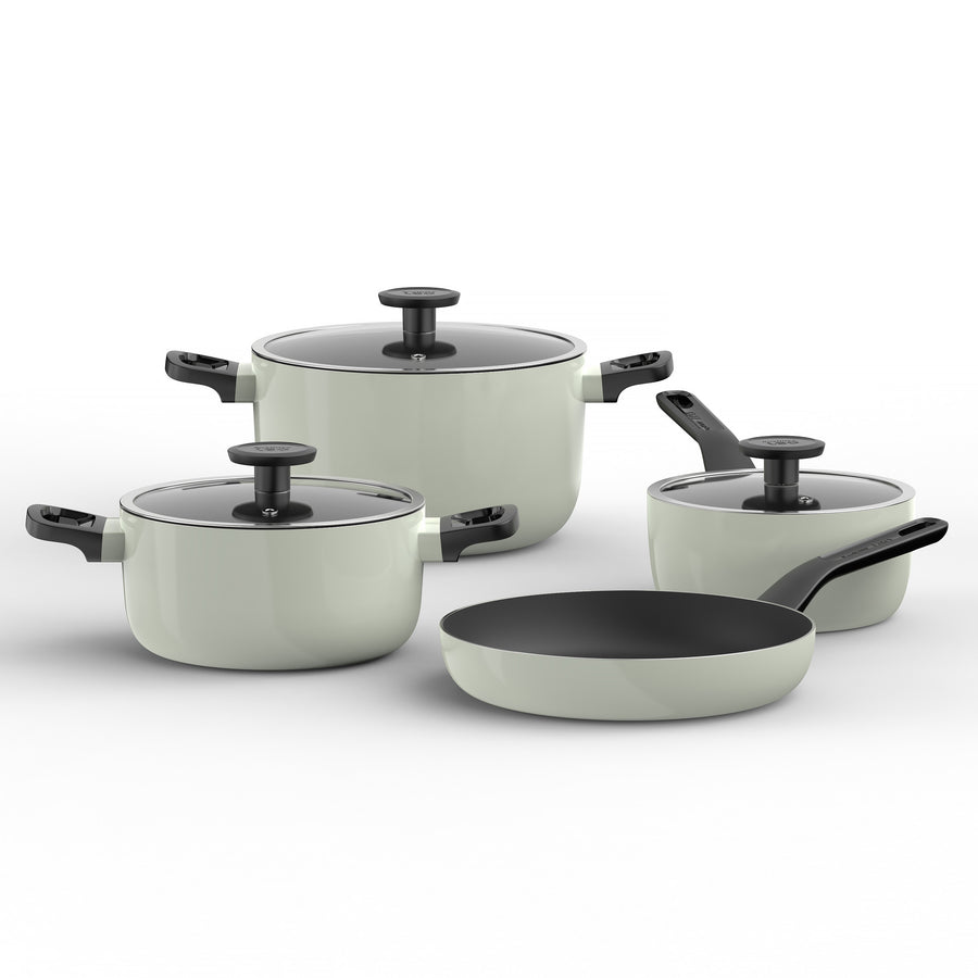 Glints 7-Piece Non-stick Cookware Set, Sage