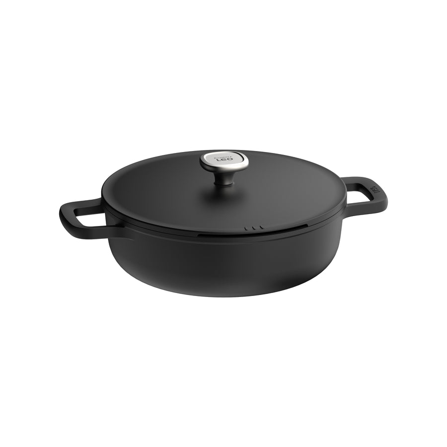 Phantom neprideganti troškinimo keptuvė su dviem rankenomis ir dangčiu 28 cm
