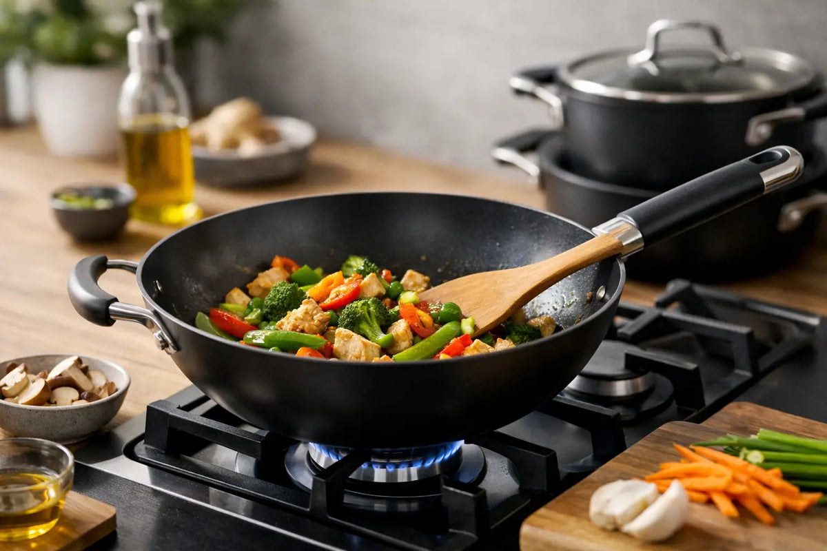 Wok keptuvė: kaip pasirinkti kasdieniam gaminimui