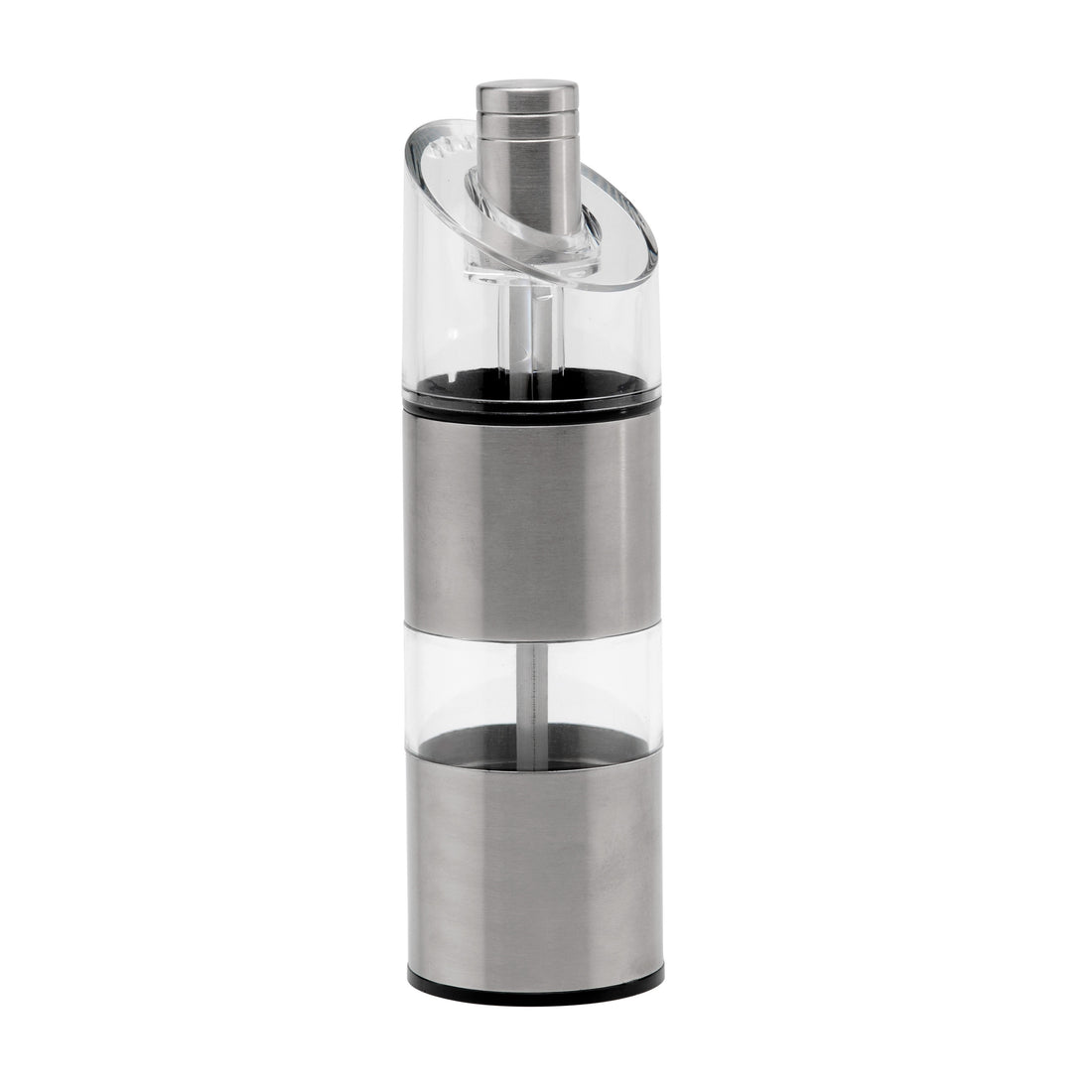 BergHOFF 2-in-1 Pepper Mill &amp; Salt Shaker – Space-Saving Grinder with Adjustable Ceramic Mechanism