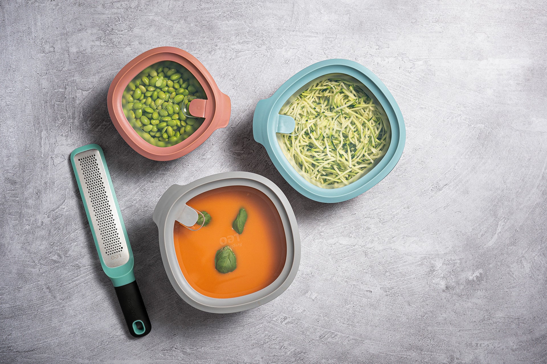 BergHOFF 3-Piece Multi-Bowls Set - Eco-Friendly Serving and Storage with Lids and Built-In Air Vent