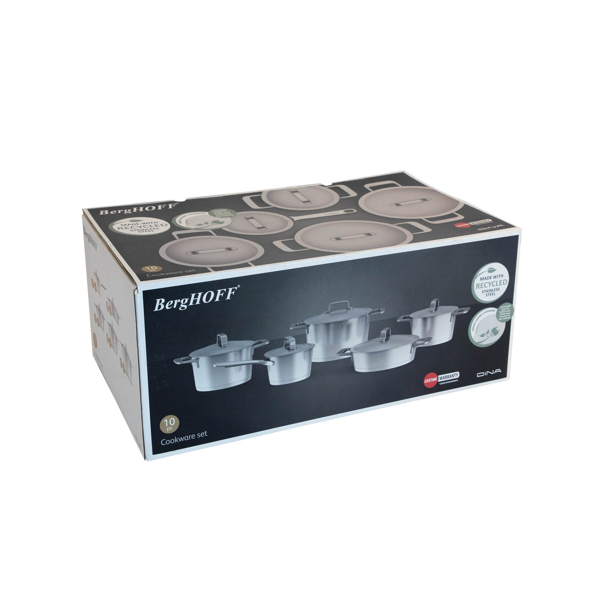 Meta 10-Piece Stainless Steel Cookware Set – 6