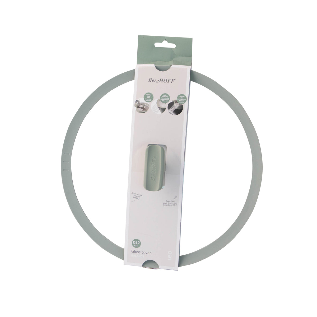 Balance стеклянная крышка 32 см, Sage – 3