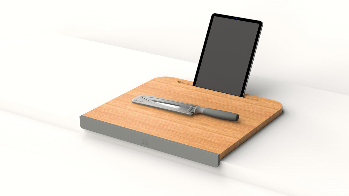 Balance bambukinė pjaustymo lenta su planšetės stovu 45 × 41 cm – 5
