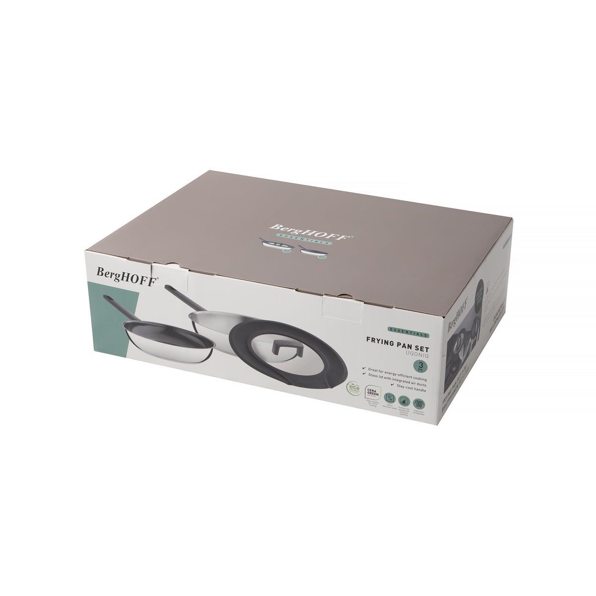 Uqonic Downdraft 3 dalių keptuvių rinkinys – 8