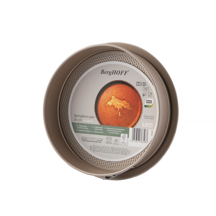 BergHOFF Springform Pan - Balance Series 23cm with Honeycomb Base and Leakproof Locking Ring
