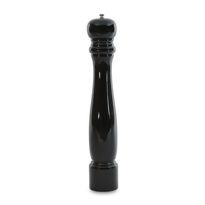 BergHOFF 42cm Pepper Mill - Glossy Black Wooden Body with Adjustable Ceramic Grinder