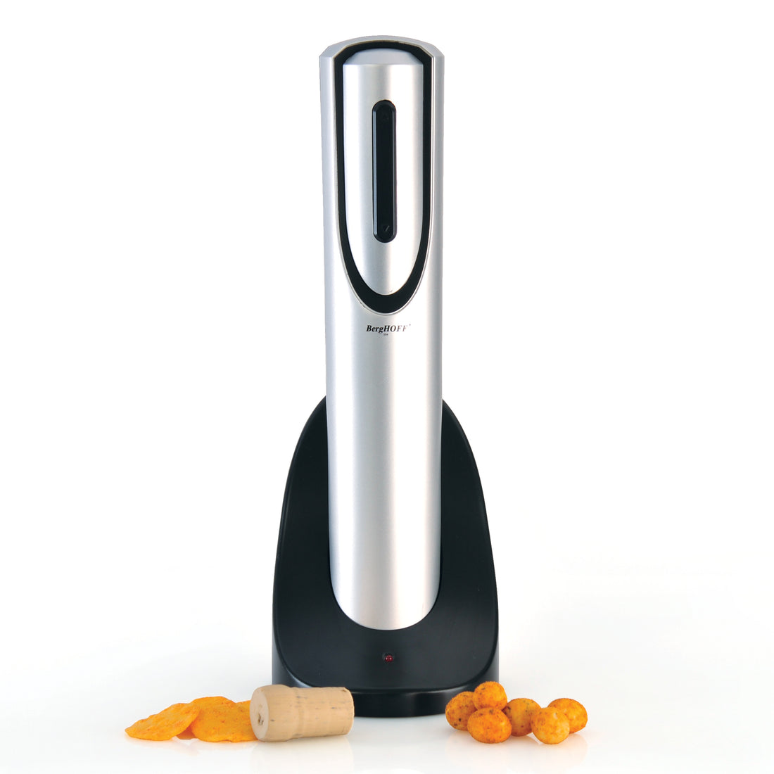 BergHOFF Electric Wine Opener - Battery Operated with Foil Cutter, Opens 30 Bottles per Charge