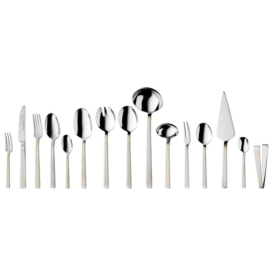 BergHOFF 72-pc Flatware Set - Heritage Collection with Gold Detailing by Designer Ralph Krämer