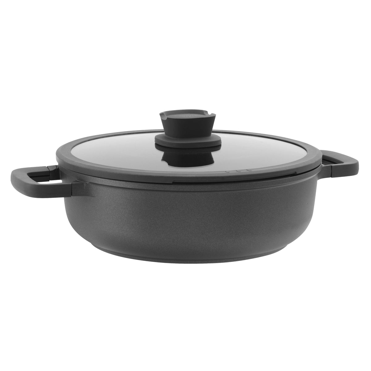 Stone+ антипригарный сотейник с двумя ручками и крышкой 28 см