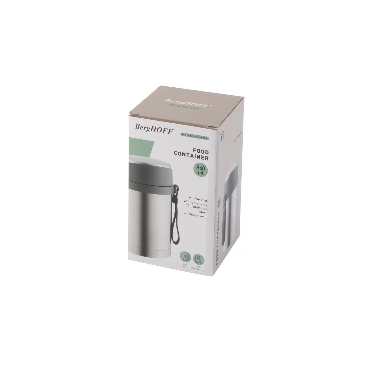 Essentials nerūdijančio plieno maisto indelis 0,85 l – 2