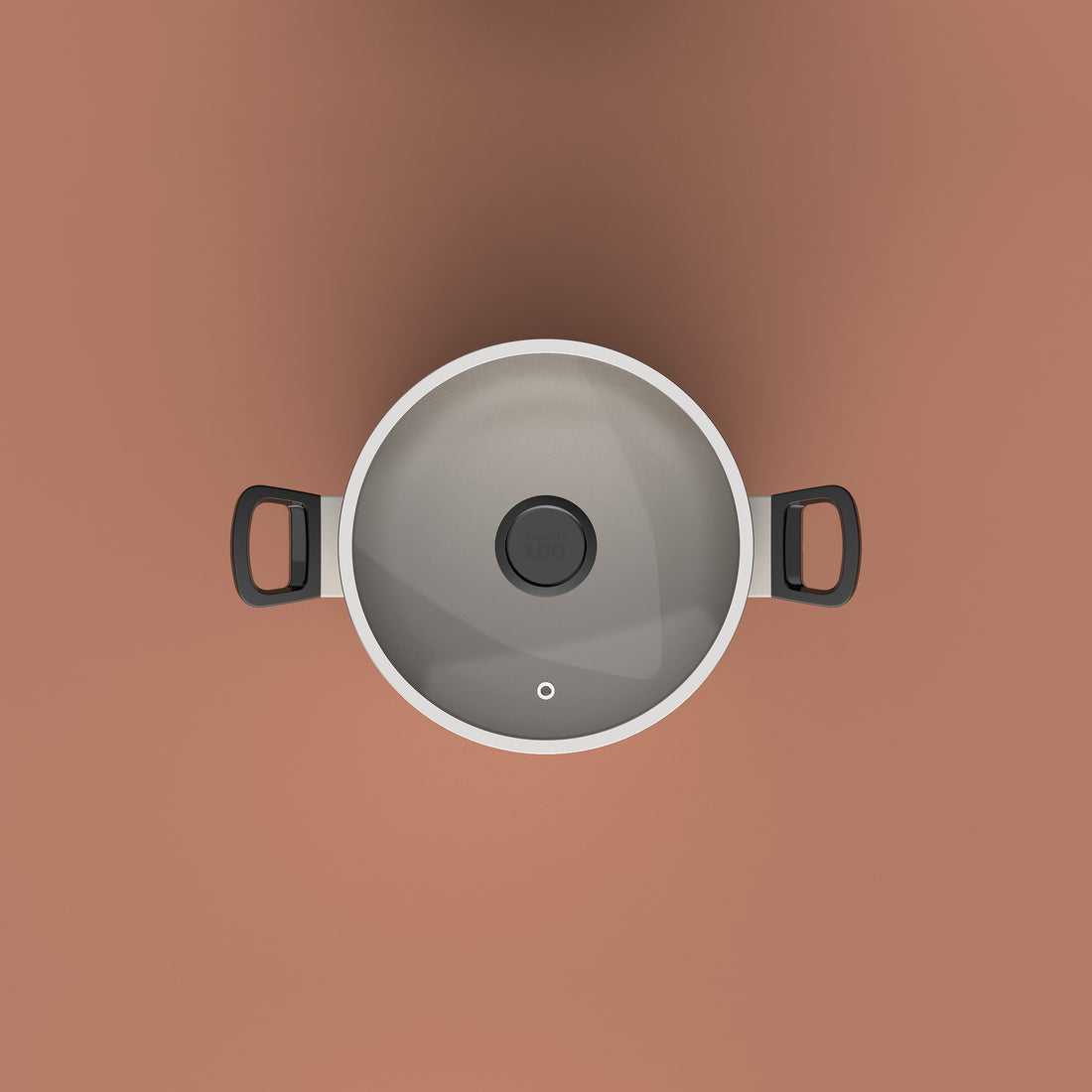 BergHOFF 24cm Stockpot - Glints Spirit Series with Glass Lid & Healthy Non-Stick Coating