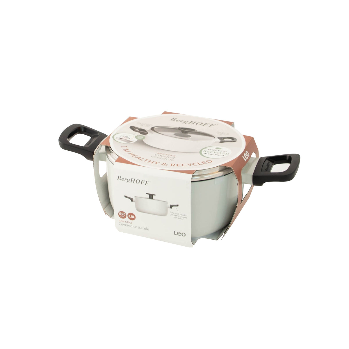 Glints nepridegantis troškintuvas su dangčiu 20 cm, Spirit – 5